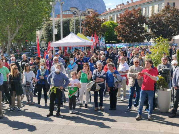 Lecco  Celebra il 1° maggio con Cgil, Cisl e Uil  ed Amil