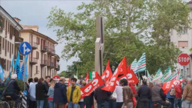 A Crema la celebrazione di Cgil-Cisl-Uil del 1° Maggio 2024