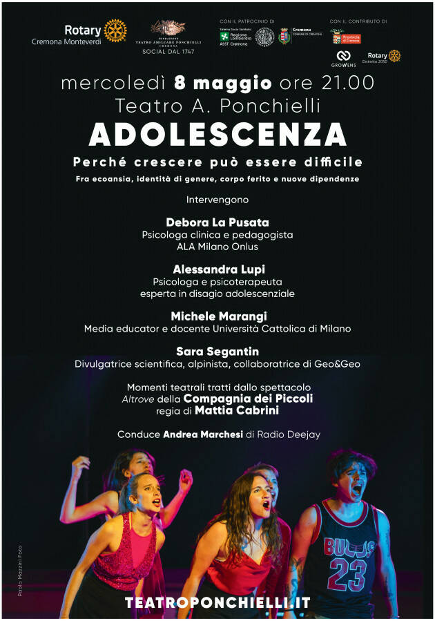 TEATRO PONCHIELLI DI CREMONA - ADOLESCENTI E DIPENDENZE DIGITALI