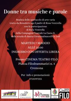 (CR) Spettacolo teatrale 'Donne tra musiche e parole' A.I.D.A.