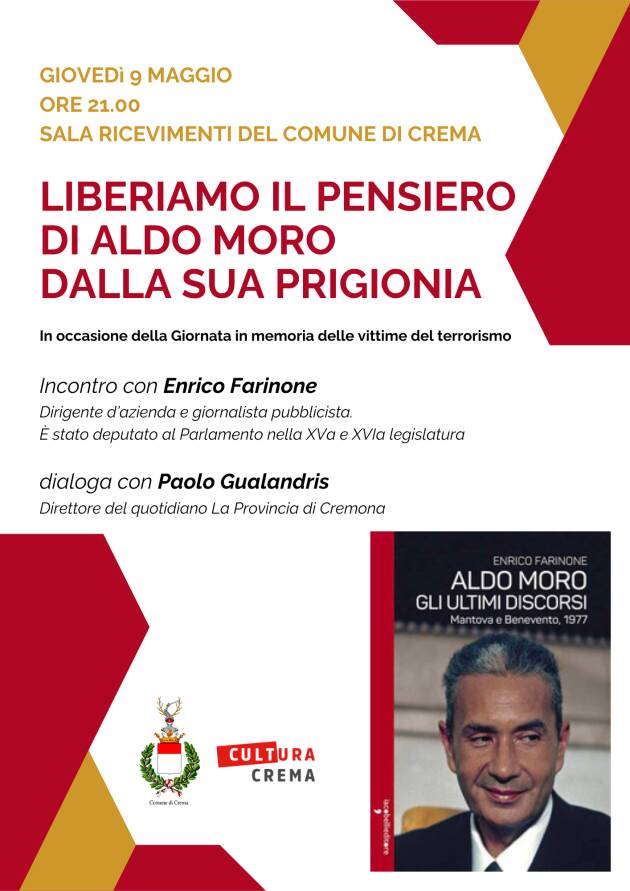 Crema  Incontro Liberiamo il pensiero di Aldo Moro dalla sua prigionia