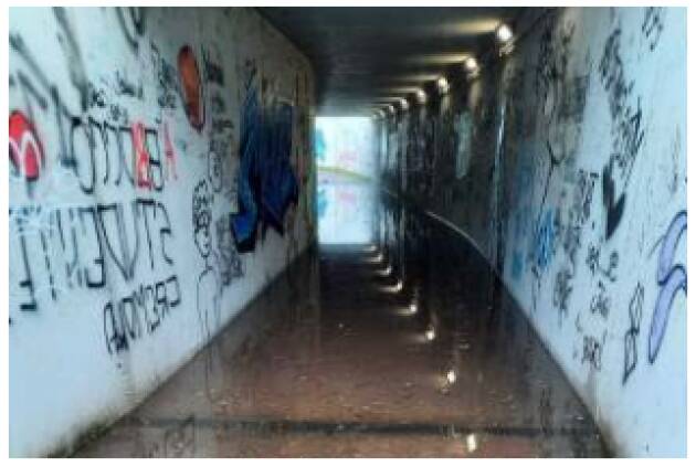 Migliora Cremona  Il sottopasso Ipercoop si allaga appena quando piove