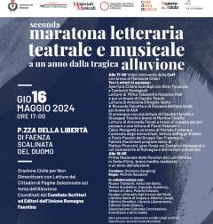 FAENZA RITORNA LA MARATONA LETTERARIA, MUSICALE E TEATRALE DI FRONTE AL DUOMO