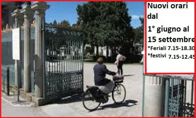 (CR) Dal 1° giugno nuovi orari di ingresso al Civico Cimitero