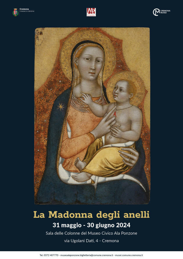 (CR) DAL 31 MAGGIO AL 30 GIUGNO ESPOSTA IN PINACOTECA LA MADONNA DEGLI ANELLI