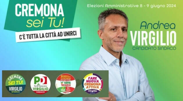 (CR) Chiusura campagna elettorale Andrea Virgilio sindaco di Cremona