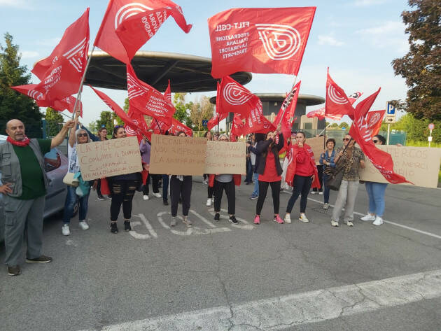 (CR) FILT CGIL: Tensioni al presidio alla Intercos Europe di Dovera
