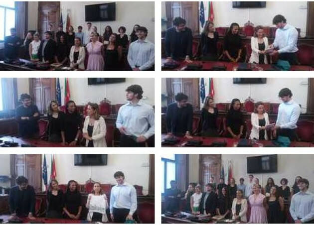 (PC)  In Municipio gli studenti North Carolina ospiti dell'Università Cattolica