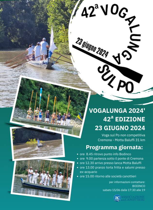 Baldesio Cremona 42ª Vogalunga sul Po: un evento per gli appassionati di voga