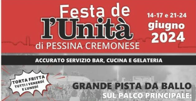 PD Feste Unità 2024   Pandino dal 2 al 12 agosto 2024
