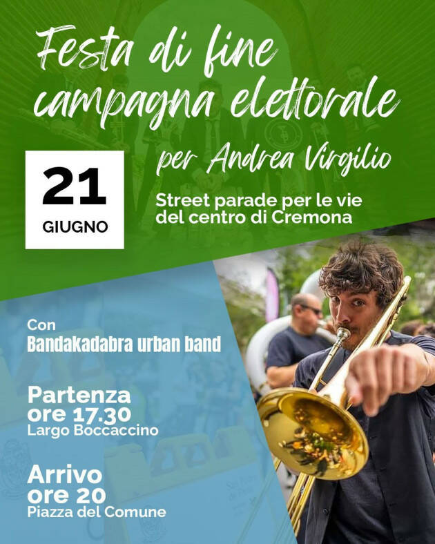 Street parade musicale per le vie con Andrea Virgilio