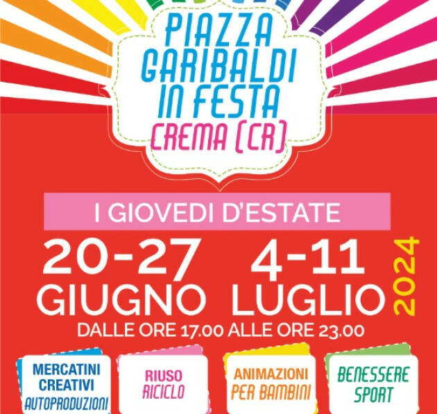  Crema Pro Loco Newsletter del 20 giugno 2024
