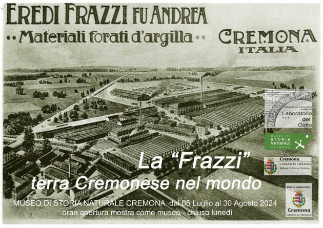 (CR) Dal 5 luglio al 30 agosto la mostra La “Frazzi” terra cremonese nel mondo