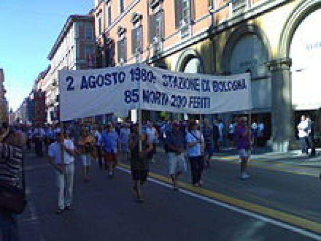 BOLOGNA STRAGE  2 AGOSTO 1980  IL MANIFESTO del  44° ANNIVERSARIO