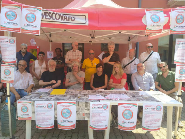 Cremona Nel cortile Cgil è partita la raccolta  firme NO autonomia differenziata