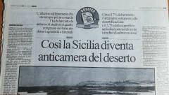 E COSI' LA SICILIA STA DIVENTANDO L'ANTICAMERA DEL DESERTO |Agostino Spataro