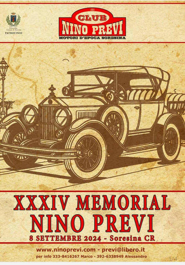 Soresina Club Nino Previ XXXIV Memorial 8 settembre