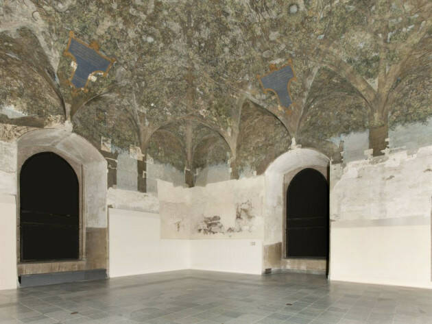 Milano CASTELLO SFORZESCO. VERSO LA RIAPERTURA DELLA SALA DELLE ASSE