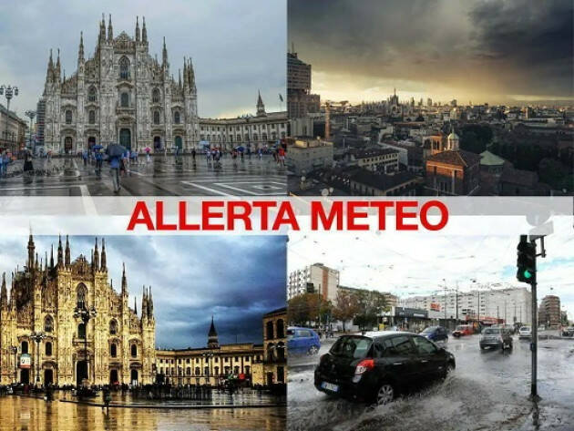 Milano MALTEMPO. ALLERTA METEO GIALLA PER TEMPORALI DALLE 12 DI DOMANI