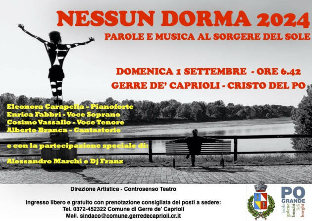 A Gerre torna il concerto ‘Nessun Dorma’ il 1° settembre