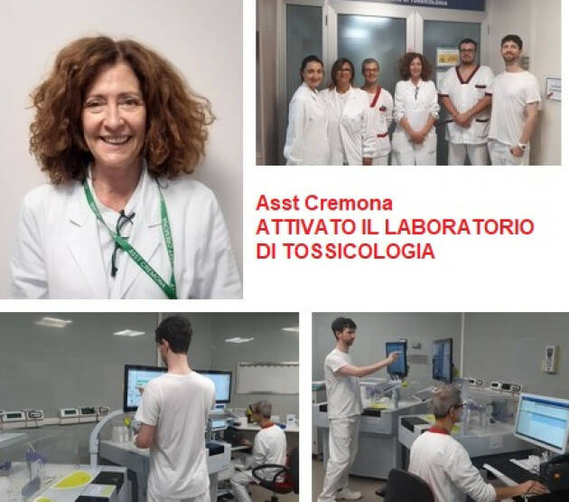 ASST CREMONA OSPEDALE DI CREMONA, ATTIVATO IL LABORATORIO DI TOSSICOLOGIA