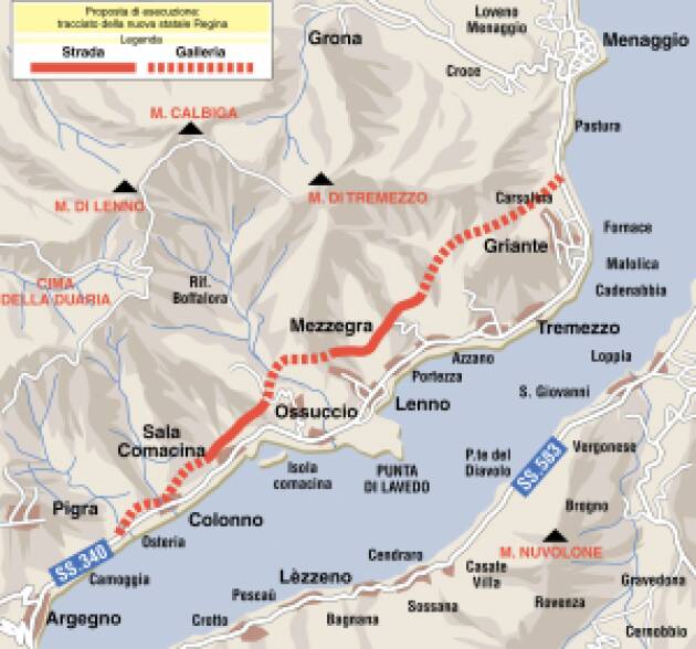 (CO) VARIANTE TREMEZZINA: PD, LEGA, FRATELLI D’ITALIA AVETE FATTO UNA BOIATA! 