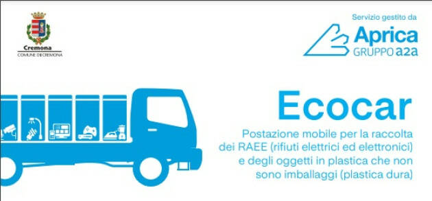 (CR) Il 31 agosto raccolta RAEE e plastica dura in largo degli Sportivi