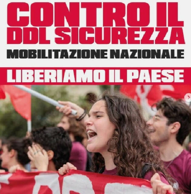 Gli studenti in piazza con Cgil-Uil Contro il decreto sicurezza