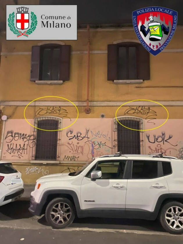  Milano POLIZIA LOCALE. IDENTIFICATO L’IMBRATTATORE DELLE SCUOLE