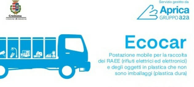 (CR) Il 26 ottobre raccolta RAEE e plastica dura al quartiere Zaist