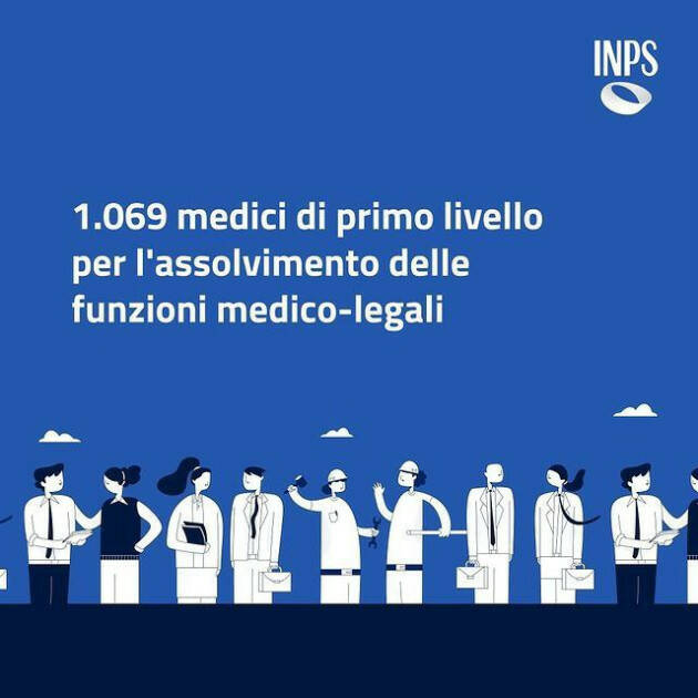 INPS Online il Bando di Concorso pubblico per il reclutamento di 1069 medici.