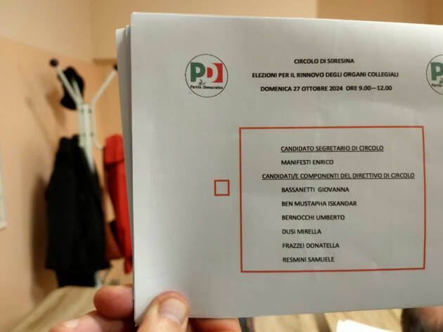 PD Soresina Enrico Manifesti   nuovo segretario del Circolo 