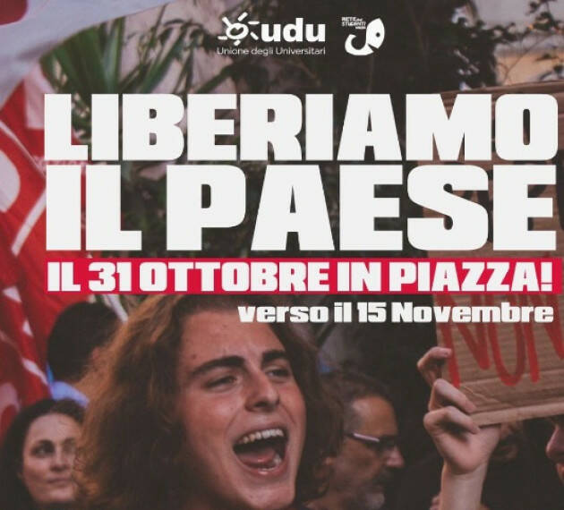 UDU Studenti in piazza il  31 Ottobre 