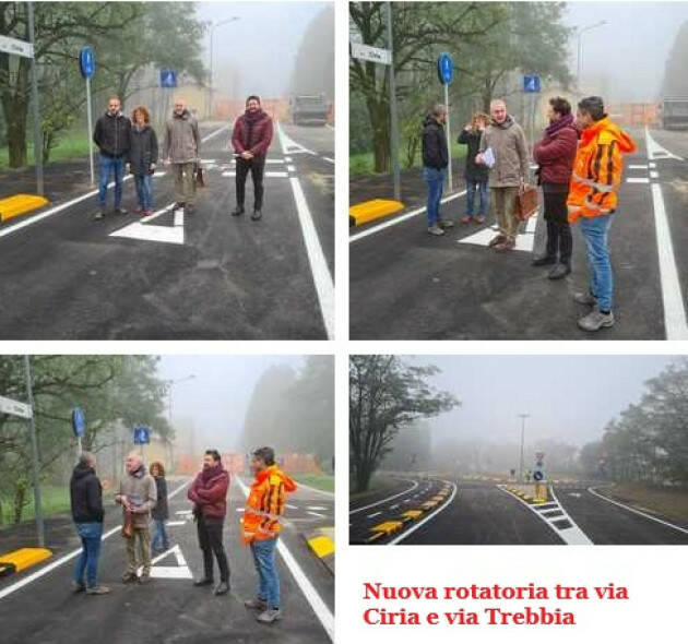 (CR) Nuova rotatoria tra via Ciria e via Trebbia, ora l’incrocio è più sicuro