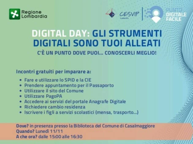 Cesvip Il DIGITAL DAY a CASALMAGGIORE 