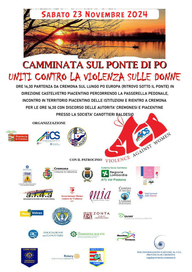 Provincia di Cremona Uniti contro la violenza sulle donne 