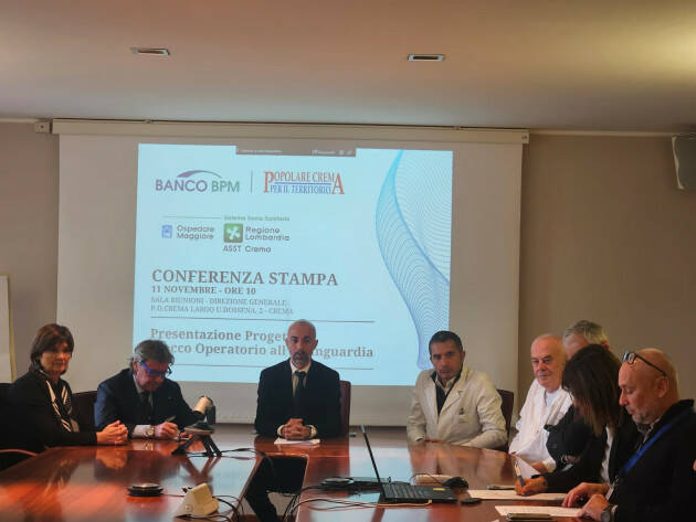 UN MILIONE E OTTANTA MILA EURO PER IL BLOCCO OPERATORIO DI ASST CREMA