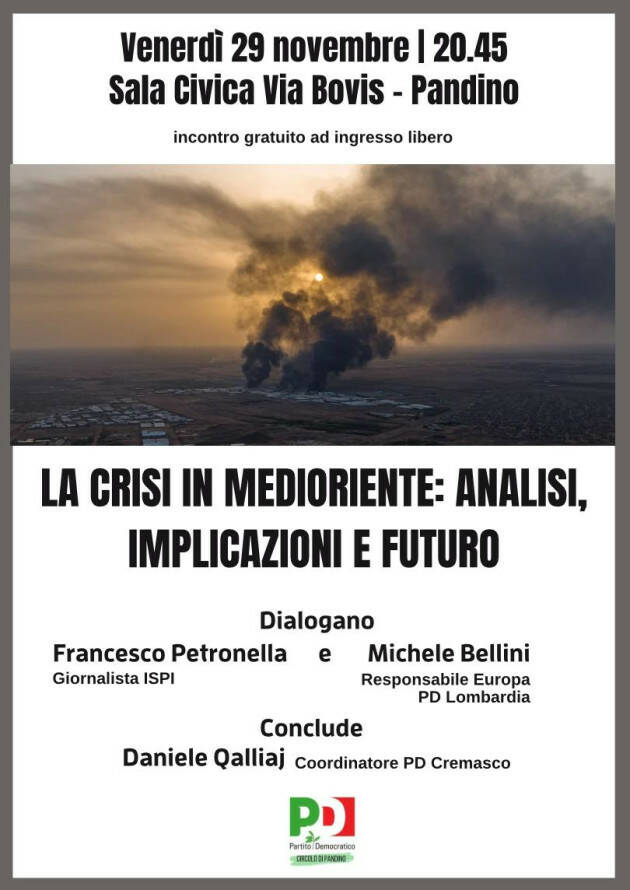 PD Pandino LA CRISI IN MEDIO ORIENTE: ANALISI, IMPLICAZIONI E FUTURO