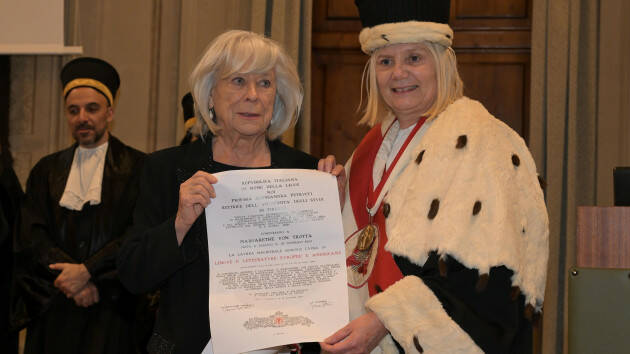 Firenze laurea magistrale honoris causa alla regista Margarethe von Trotta