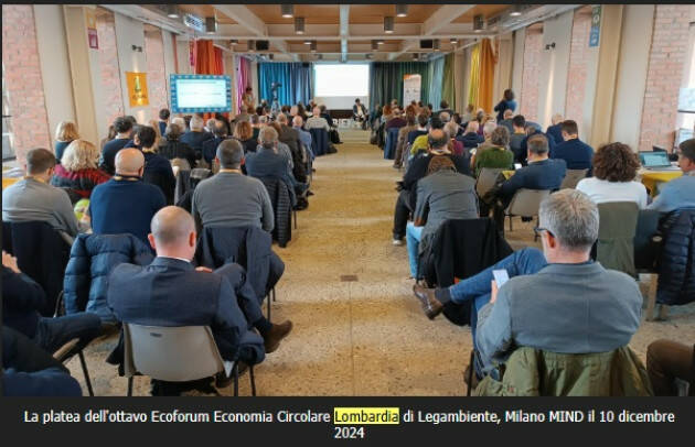 Legambiente Ecoforum Economia Circolare 2024 in Lombardia