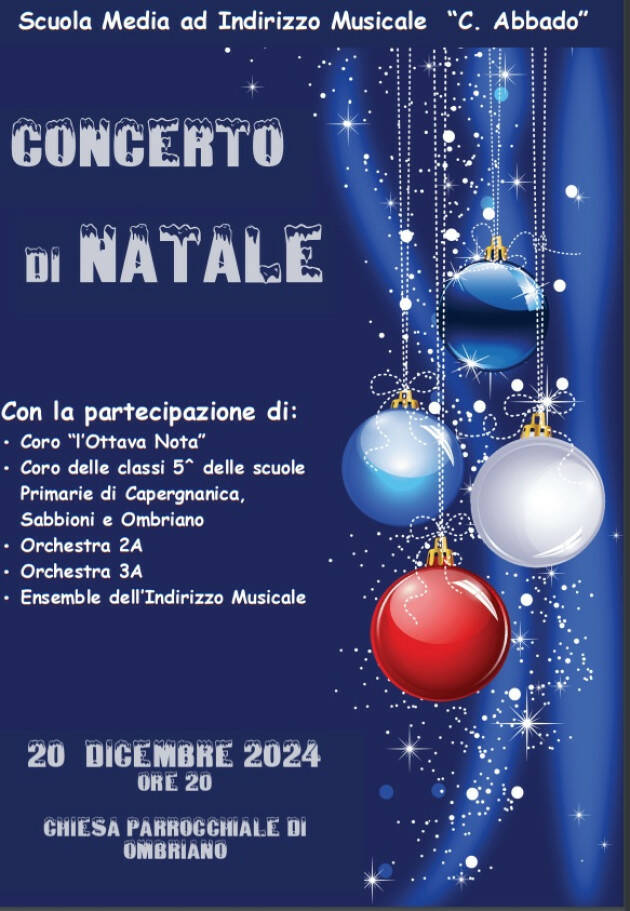 Concerto di Natale scuola media ad indirizzo musicale 'C. Abbado' di Ombriano