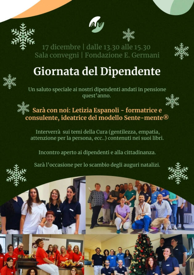 La Fondazione ‘Germani’ organizza la giornata del dipendente