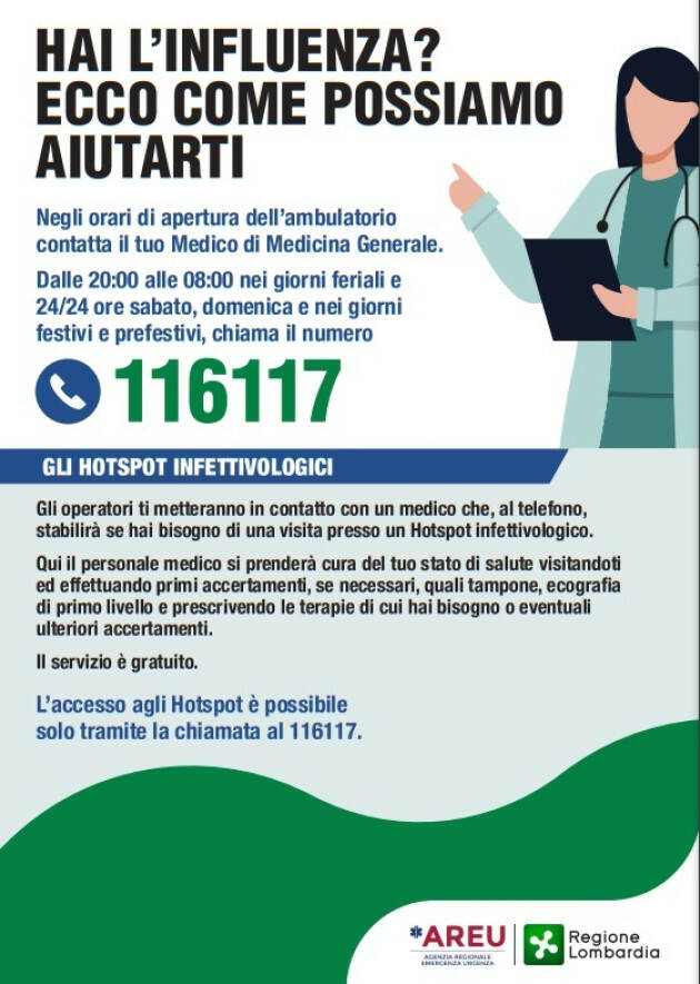 ASST CREMONA Influenza, hotspot per visite mirate negli orari serali