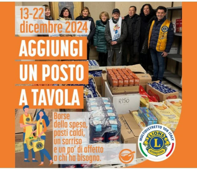 AGGIUNGI UN POSTO A TAVOLA Lions Club Casalbuttano