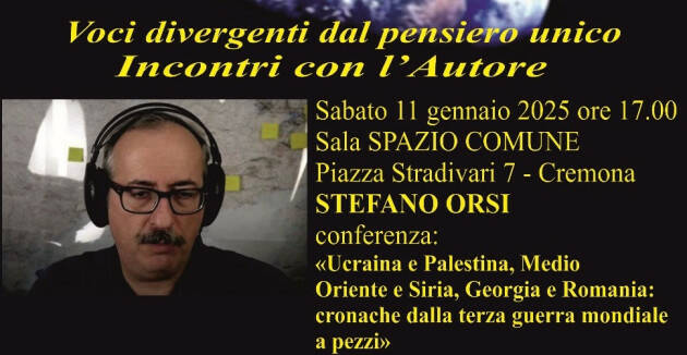 (CR) ItaliaCuba Conferenza con Stefano Orsi su Palestina ed Ucraina