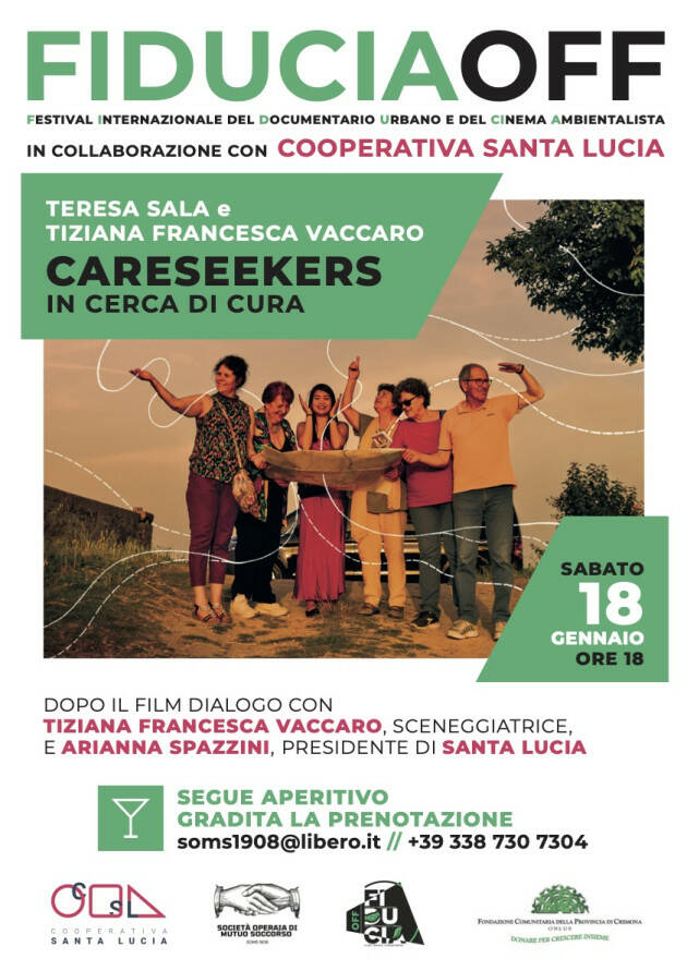 Torre de Picenardi F.I.D.U.Ci.A Coop.Santa Lucia presenta 'CareSeekers' all’OFF