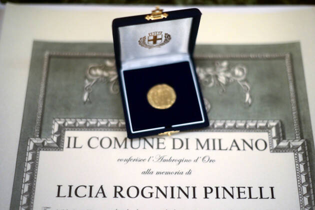 MILANO È MEMORIA. CONFERITO L’AMBROGINO D’ORO ALLA MEMORIA DI LICIA PINELLI