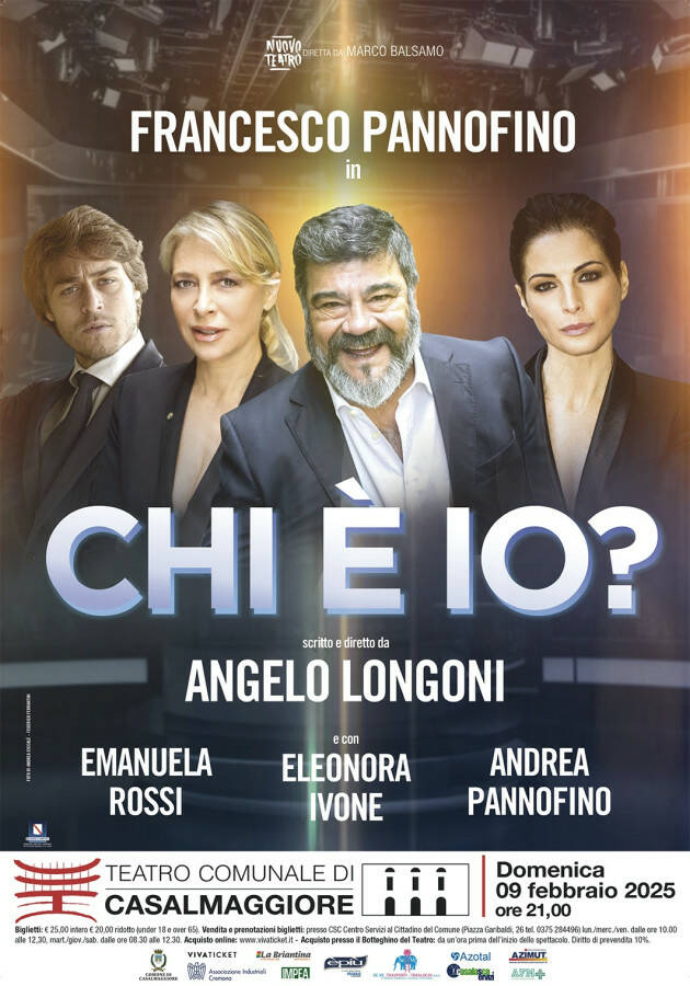 TEATRO COMUNALE DI CASALMAGGIORE  'CHI È IO?' con Francesco Pannofino