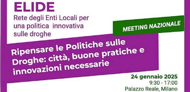 (MI) SALUTE. DAGLI  AMMINISTRATORTI  RIPENSARE LE POLITICHE SULLE DROGHE