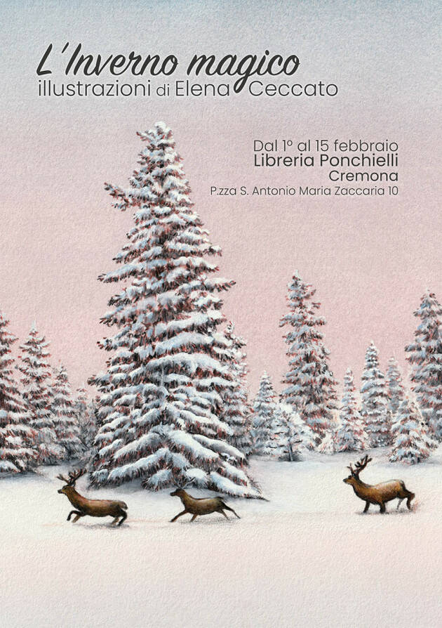 Inaugurazione della mostra L’Inverno magico presso la Libreria Ponchielli, Cremona